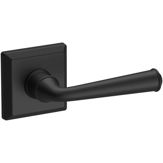 FDFEDRTSR190 Right Hand Full Dummy Federal Lever and Traditional Square Rose Satin Black Finish