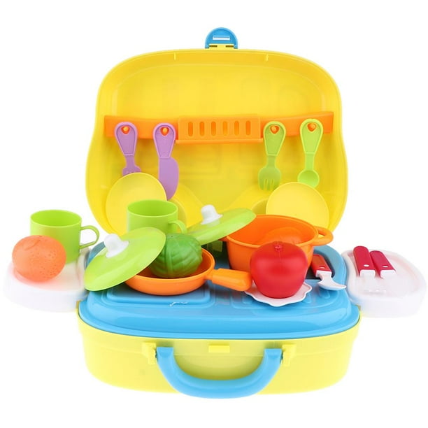Maleta de cocina para juego de imitacion juguete para ninas pequenas sunnimix alimentos simulados juguetes verduras
