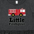 thumbnail image 4 of Inktastic Little Firefighter Fire Engine Girls Toddler Dress, 4 of 5