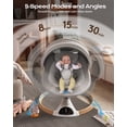 thumbnail image 4 of Babyomi Baby Swing for Infant, Electric Bluetooth Swing Rocker with 5 Sway Speeds& 10 nursery rhyme , Gray, 4 of 5