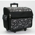 thumbnail image 6 of Everything Mary Rolling Sewing Machine Storage and Transport Tote, Black & White with Wheels, 6 of 10
