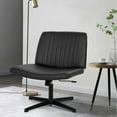 CL.HPAHKL Criss Cross Chair Armless Desk Reading Chair, Wide Comfty