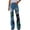 Green, variant on Bell Bottoms for Women Womens Casual Printed Pattern Loose Flared Hem Jeans Stretch Flared Bottoms Pants Khaki S
