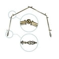 thumbnail image 2 of Vinci 13/16" 4-Sided Bay Window Curtain Rod - Antique Brass, 2 of 3