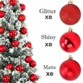 thumbnail image 5 of haozzaw 24Pcs Christmas Tree Balls Ornaments for Xmas Christmas Tree 30mm/1.18" Shatterproof Christmas Tree Decorations Hanging Ball for Holiday Wedding Party Christmas Decorations, 5 of 6