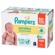 Baby Wipes Pampers Sensitive 1008 Wipes, 18X