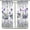 Lavender-3, variant on Lavender Floral Curtains - Purple Stripe Print Living Room Curtains for Girls - Blackout Comfortable Elegant 52x84 Inch 2 Panels