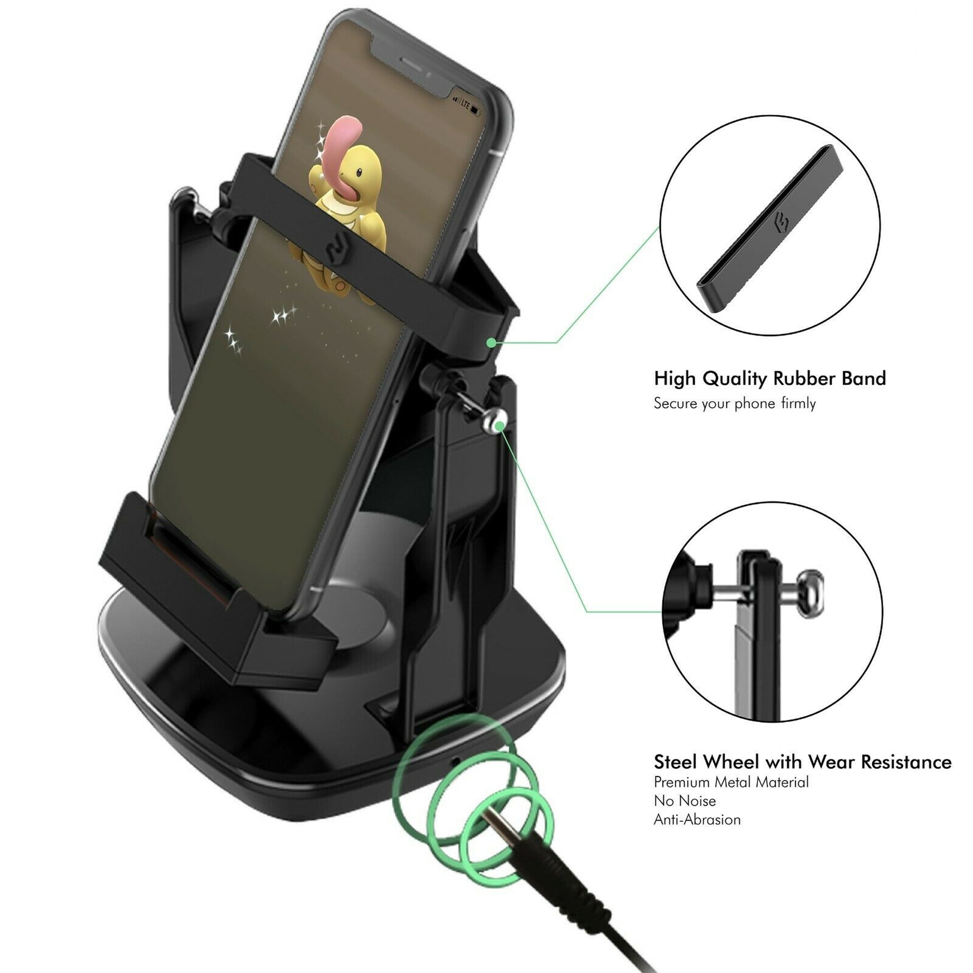Yolando Shake Wiggle Device Phone Step Counter Podom/ètre Swing Motion Automatique pour le Programme de Comptage des Step de WeChat pour T/él/éphone portable