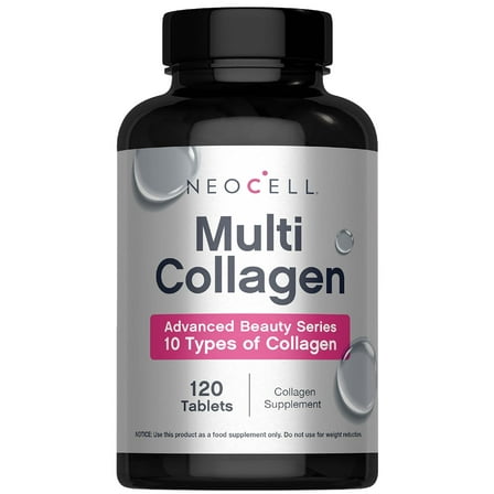 Super Multi Collagen Peptides | 120 Tablets | Skin, Hair and Nails Supplement for Men and Women | by NeoCell