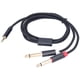 thumbnail image 4 of Adaptador de audio, cable adaptador 3683 Cable de audio dual Maleto de algodón Cable adaptador tejido de algodón Resistente y resistente, 4 of 12