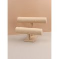 thumbnail image 1 of Double Layer Bracelet Display Stand In Black Velvet, 1 of 4