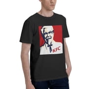 Kfc Logo Men'S Basic Short Sleeve T-Shirt Vogue Black Small