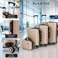 thumbnail image 4 of Set Juego 4 maletas Viaje Rack and Pack Resistentes 4 Ruedas 360, 4 of 7