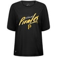 thumbnail image 2 of Women's Levelwear Black Pittsburgh Pirates Bloom Sizzle T-Shirt, 2 of 3