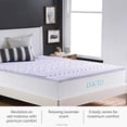thumbnail image 5 of LUCID 2 Inch 5 Zone Lavender Memory Foam Mattress Topper - Cal King, 5 of 5