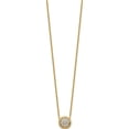thumbnail image 2 of 14K Yellow Gold Lab Grown Diamond Si1/Si2, G H I, Circle Necklace (18 X 12.15) Made In India pm9124-032-ylg-18, 2 of 5