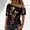 Yellow, variant on Graphic Tees for Women Fashion Printed Top Off Shoulder Glitter Short Sleeve Elegant Loose Blouse for Women'stylish Casual T-Shirt Swirl Design Yellow XXL
