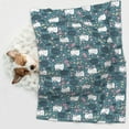 thumbnail image 6 of Pofeuu Forest Rabbit Print Puppy Blanket,Dog Blankets,Pet Blanket Cozy Cat Blankets for Indoor Cats, Fuzzy Pet Blanket for Kitten Doggy Dog Blankets-Large, 6 of 8