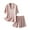 Pink, variant on Richie House Pajamas Women Short Sleeve Lace Sleepwear Button Down Loungewear Summer Pjs Short Set RHW4035