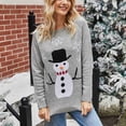 thumbnail image 2 of Christmas Sweater, Women Pullover Sweater Stylish Acrylic Comfortable Machine Washable  For Shopping ANGGREK Gris XL, 2 of 8