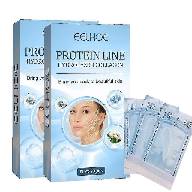 120 piezas de hilo de colágeno de seda reafirmante facial antienvejecimiento arrugas rellenos faciales cosméticos cuidado de la piel 60 piezas / caja | 8031724903102