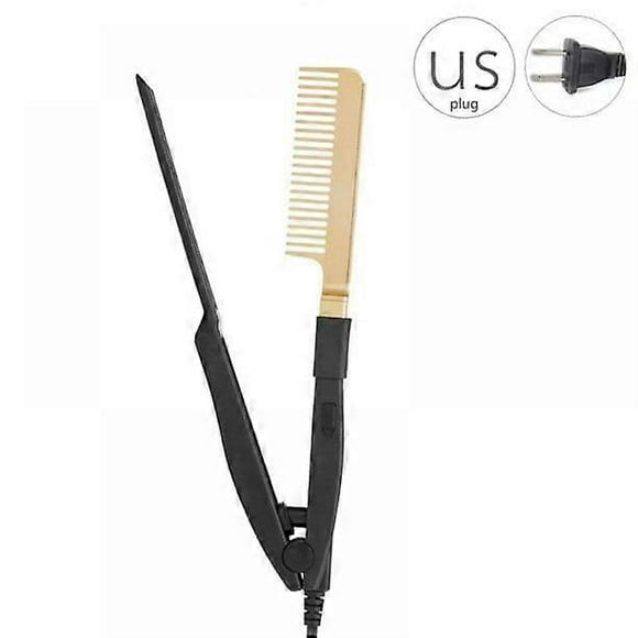 Hair Straightener Brush Blow Dryer Brush Flat Iron Hair Straightener Hot Comb Brush Hair Curler Brush Hair Straightener Brush Straightener Iron Blow D