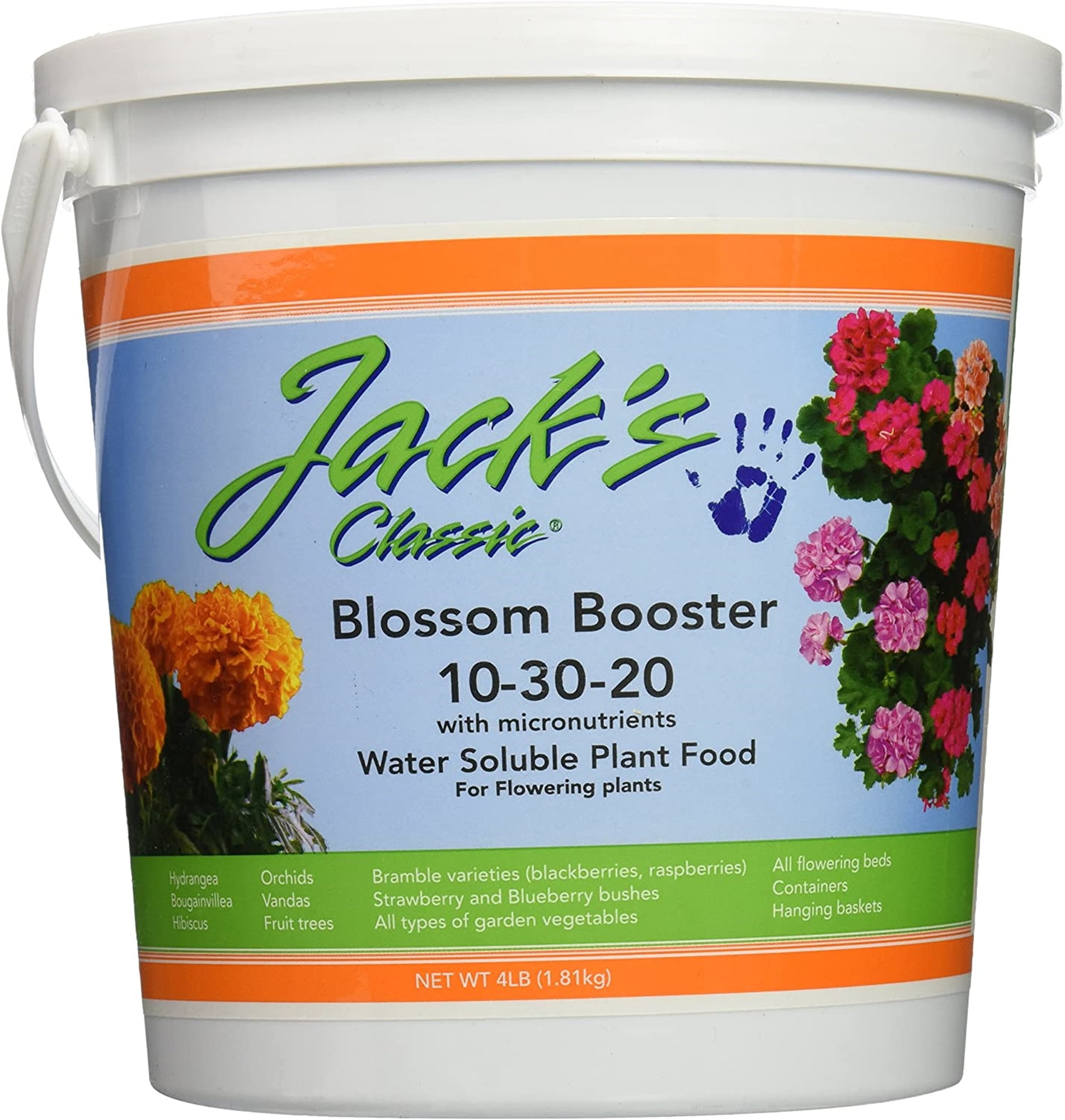 Jack's JRP51064 Classic Blossom Booster 10-30-20 Water Soluble Plant Food, 4 lb