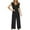 Black, variant on Lindreshi Jumpsuits for Women Clearance Womens Fashion Summer Solid Casual Ruffle Sleeveless Suspender Jumpsuit