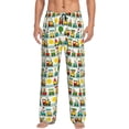 thumbnail image 1 of Balery Train With Animals Pantalones de pijama para hombre, pijama ultraligero, pantalón de descanso-XX-Large, 1 of 6