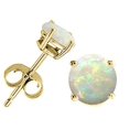 thumbnail image 2 of Tommaso Design� Round 6mm Genuine Opal Earrings Stud, 2 of 9