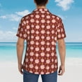 thumbnail image 4 of Fuzoiu Cute Pig with Coins Print Hawaiian Shirt for Men, Summer Beach Casual Short Sleeve Button Down Shirts, Men’s Beach Summer Shirts with Pocket,Medium, 4 of 7