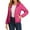 Hot Pink, variant on WTOBBY Women's Hooded Loose Light Down Jacket for Winter, Cotton-Padded Insulated Coat, Warm and Puffy Outerwear for Cold Weather, Lightweight Quilted Design,Black L