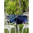 thumbnail image 2 of Outdoor Tablecloth with Umbrella Hole and Zipper, Star Sky Round Table Cloth 60 Inch Waterproof Tablecloth, Modern Blue Purple Black Nature Starry Night Picnic Table Cover for Patio Camping, 2 of 7