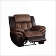 thumbnail image 5 of Recliners Power Motion Channeled Tufted Polished Microfiber, Toffee & Espresso | Espresso | Wood+Fabric, 5 of 6