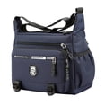 thumbnail image 2 of Bolso bandolera para hombre con correa ajustable, moderno y resistente al agua. Azul, 2 of 9