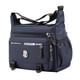 thumbnail image 2 of Bolso de hombro para hombre, bandolera, múltiples bolsillos, cierre de cremallera, bolso de viaje Azul, 2 of 9