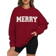 thumbnail image 4 of Sudadera navideña extragrande de manga larga para mujer Lote F5, 4 of 7