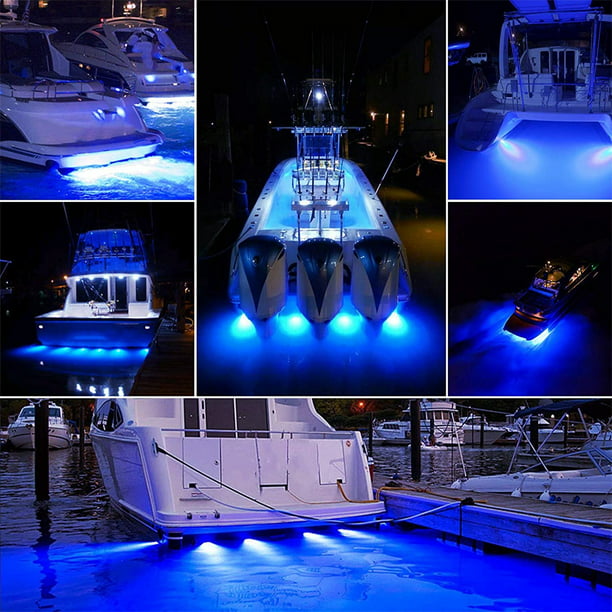 2Pcs 27LED Waterproof Stainless Steel LED Marine Underwater Lights - Walmart.com