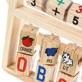 thumbnail image 4 of HLONK Multifunction Wooden Abacus Counting Cognition Board Educational Math Toy Learning Stand for Children Gift, 4 of 13