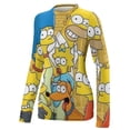 thumbnail image 4 of Simpsons Women's Sunscreen Shirt Long Sleeve Workout Tops Crewneck Soft Comfy Tees Casual T-Shirt XL, 4 of 7
