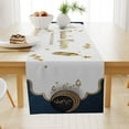 thumbnail image 2 of Eid Mubarak - Camino de mesa de mesa con mezquita de luna dorada, decoración para el hogar, cocina, comedor, cena, decoración de casas de campo, 72 x 13 pulgadas, 2 of 3