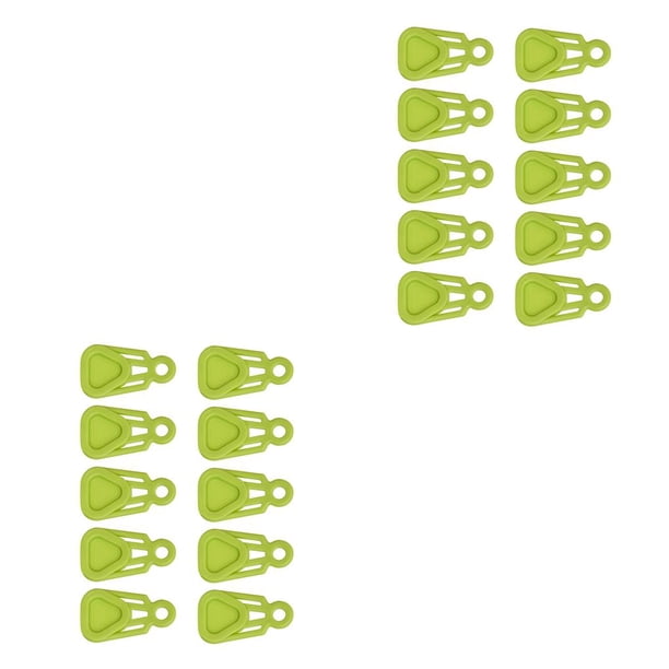 Eigraketly 10 piezas Clips de lona Impermeable Urgente Broche con hebilla en Artículos deportivos reutilizables Toldo Accesorios para senderismo al Verde 2piezas Eigraketly CBP204429