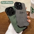 thumbnail image 2 of Funda de piel de cordero de lujo personalizada para iPhone, funda a prueba de golpes para iPhone 16, 15, 14, 13, 12, 11 Pro Max, nombre personalizado, bricolaje, 15 Pro Max, 2 of 5