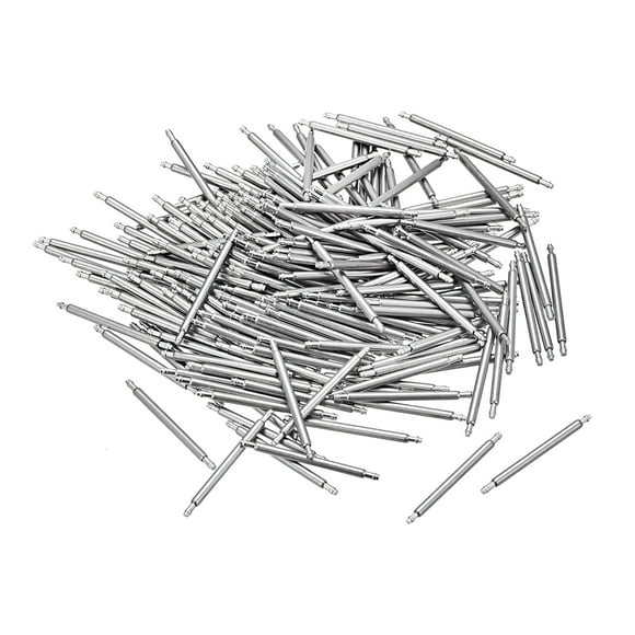 Pasadores de resorte de acero inoxidable de 1.3 mm de diámetro para correas de reloj de 17 mm, paquete de 200