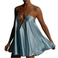 thumbnail image 2 of Fankiway Robe Aguichant Mode Unie Femme Décontractée Dos Nu Sans Manches Col en V Robe de Plage Grande Taille, 2 of 7
