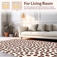 thumbnail image 2 of ODIKA 8' Machine Washable Non-Slip Area Rug, Natural Leather Artistic Hide Motif High Traffic Rug, Brown, 322403, 2 of 7