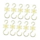 thumbnail image 1 of 10 ganchos para adornos navideños, soporte multifuncional para calcetines con forma de copo de nieve Oro, 1 of 9