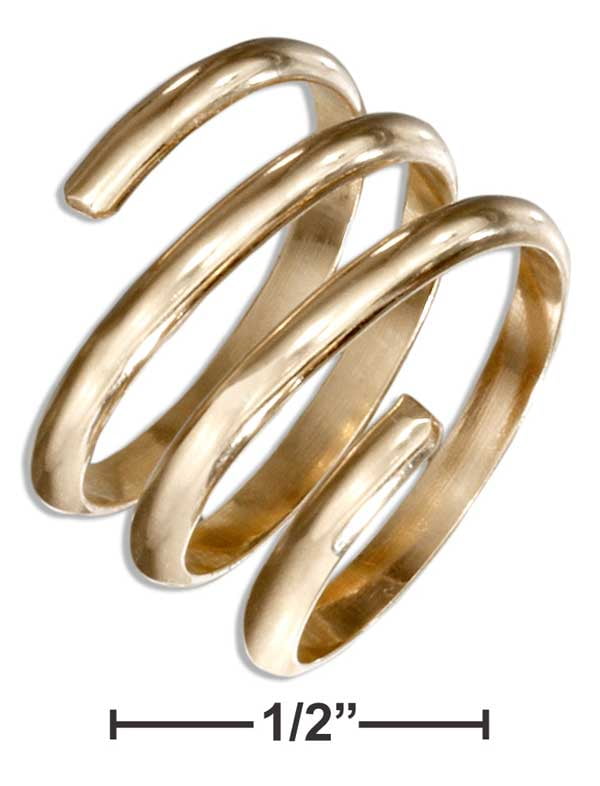 12 KARAT GOLD FILLED WIDE COIL WRAP RING