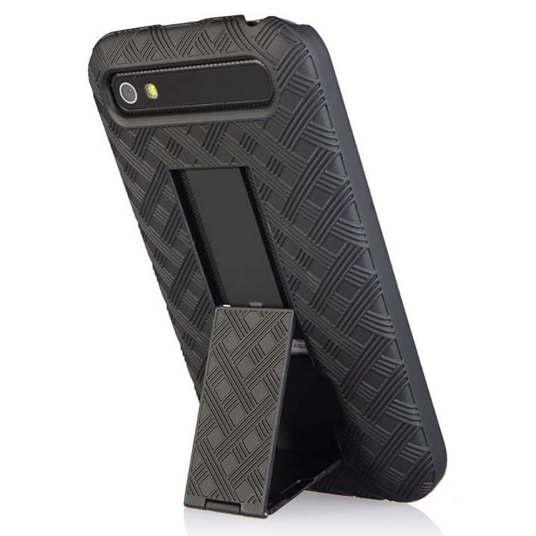 Case for BlackBerry Classic, Nakedcellphone Black Kickstand Slim