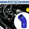 thumbnail image 2 of Unique Bargains 1 Pcs 80mm 3.15" ID 102mm 4.02" Length 45° Blue Car Silicone Hose, 2 of 7